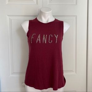 For The Republic Beaded Logo Top